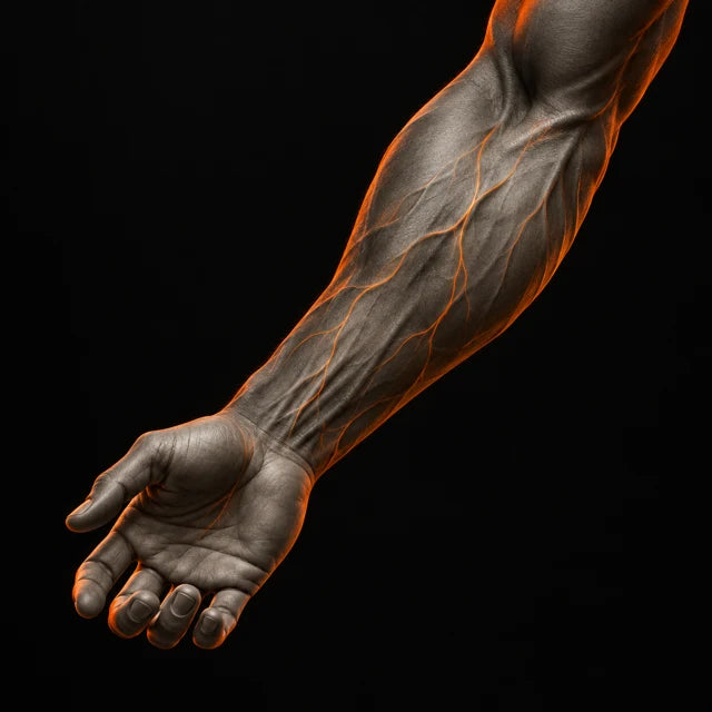 Artistic illustration of forearm definition